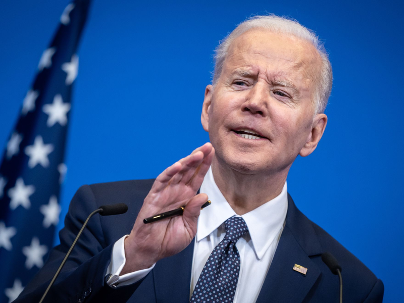 US-Präsident Joe Biden beim Gipfeltreffen der G7-Staaten in Bari, Italien. - Foto: Michael Kappeler/dpa