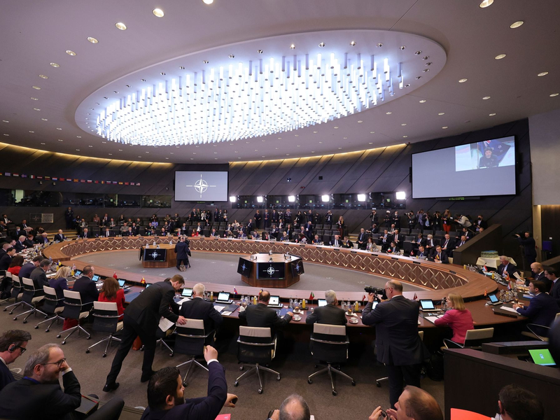 Der Start des neuen Projekts «Nato Mission Ukraine» (NMU) zur Unterstützung der Ukraine soll im Idealfall beim nächsten Bündnisgipfel von Bundeskanzler Olaf Scholz (SPD) und den anderen Staats- und Regierungschefs der Nato-Staaten in Washington beschlossen werden. - Foto: Olivier Matthys/AP/dpa