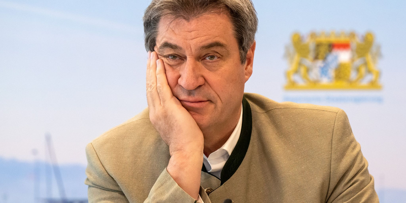 «Wir machen kein Schwarz-Grün in Bayern»: Markus Söder. - Foto: Peter Kneffel/dpa