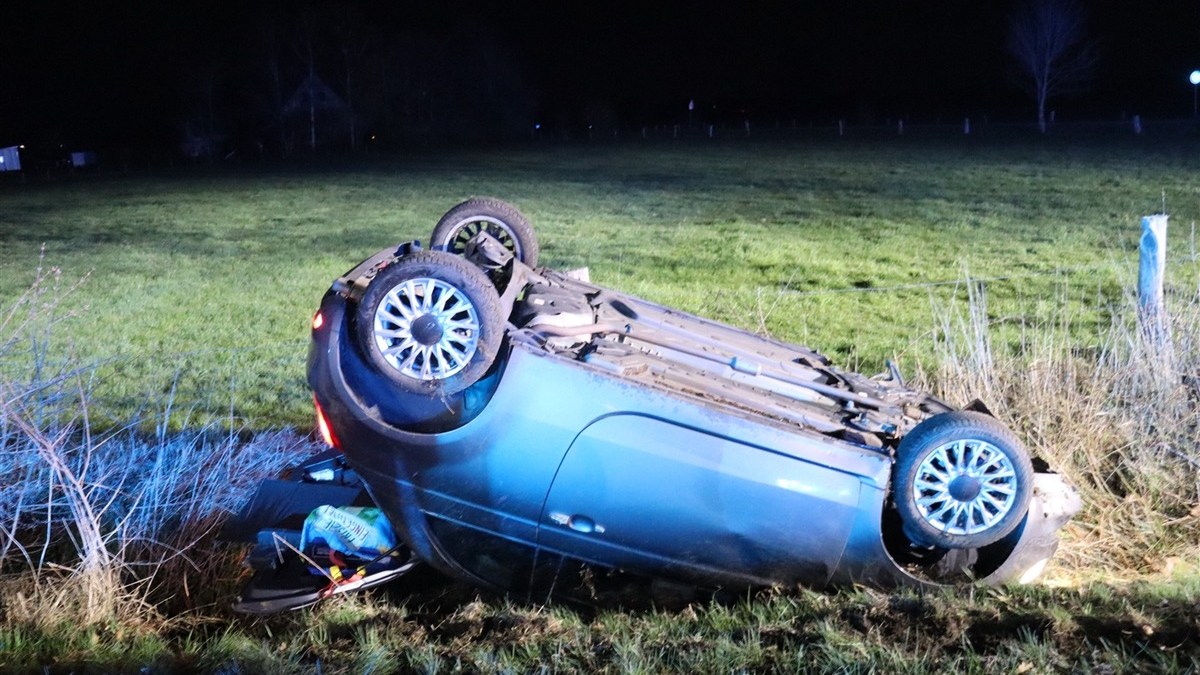POL-HF: Zusammenstoß im Kreuzungsbereich - Zwei Personen leicht verletzt - Foto: presseportal.de