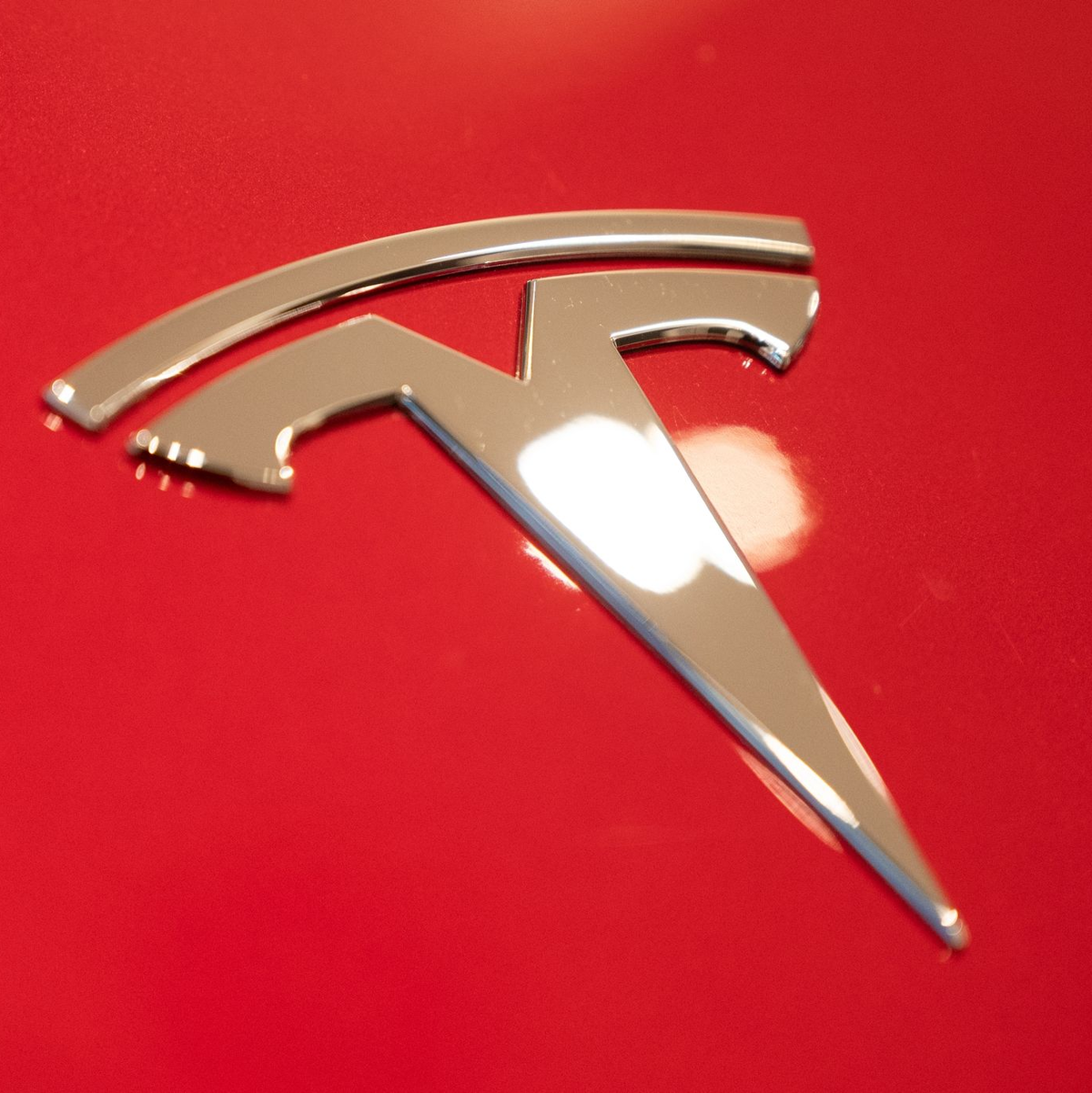 Eingang der Tesla Fabrik «Gigafactory Berlin-Brandenburg». - Foto: Christophe Gateau/dpa