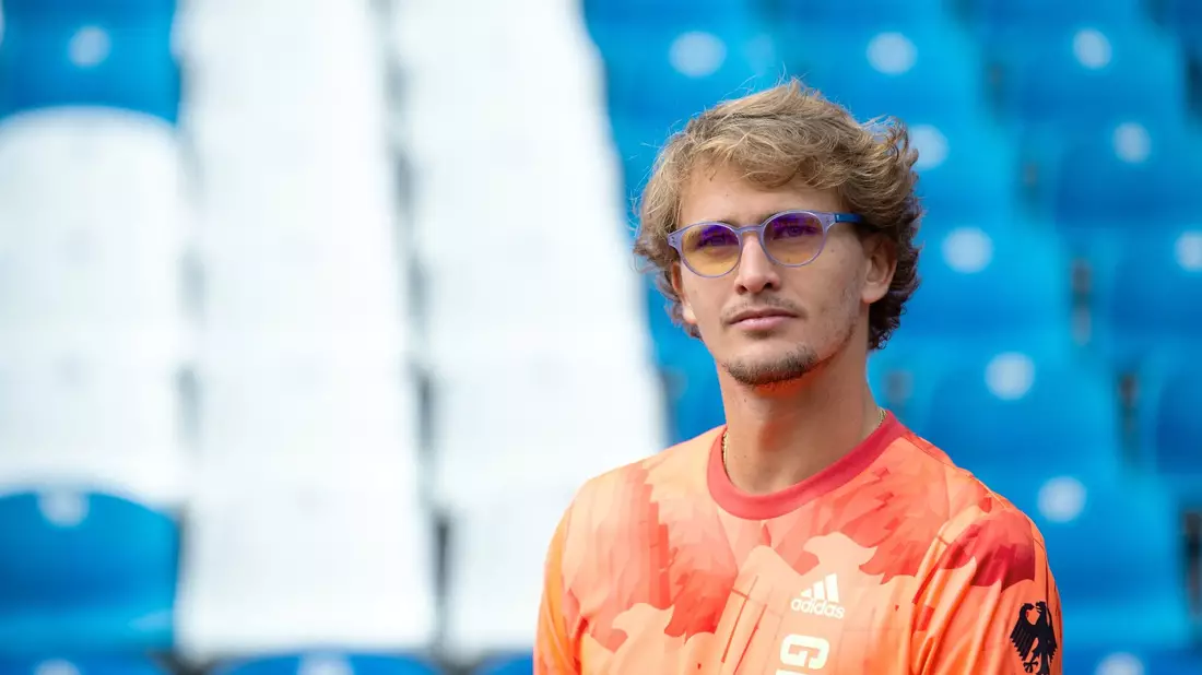 Tennis-Olympiasieger Alexander Zverev macht in München einen selbstbewussten Eindruck. - Bild: Sven Hoppe/dpa
