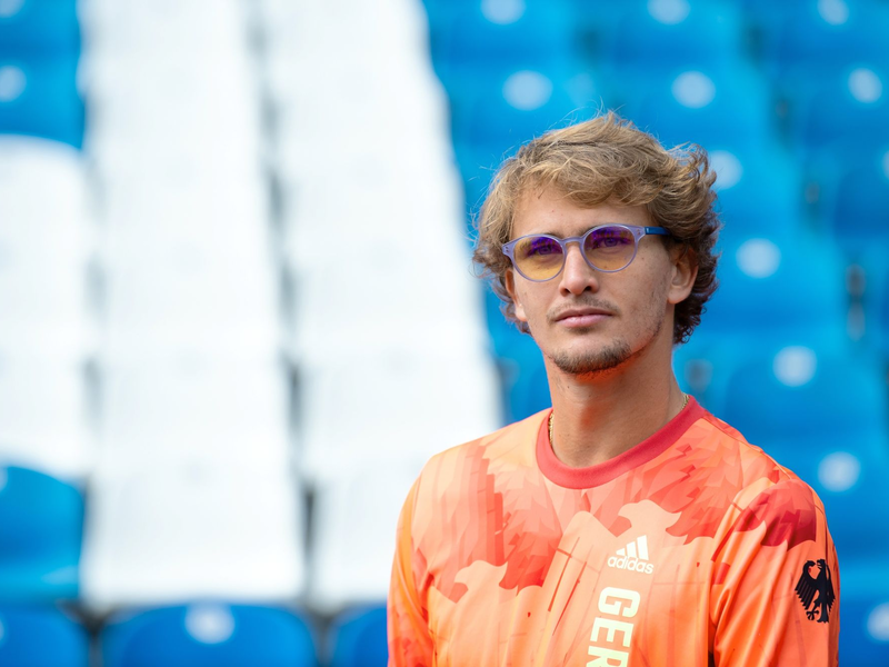 Tennis-Olympiasieger Alexander Zverev macht in München einen selbstbewussten Eindruck. - Foto: Sven Hoppe/dpa