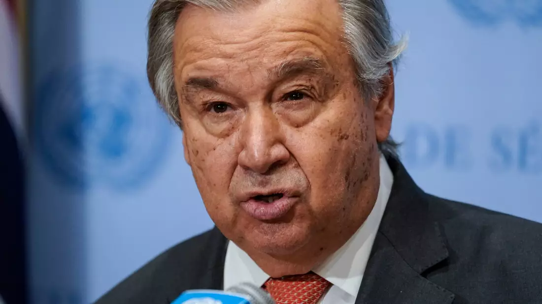 Der Generalsekretär der Vereinten Nationen, António Guterres. - Bild: John Minchillo/AP/dpa