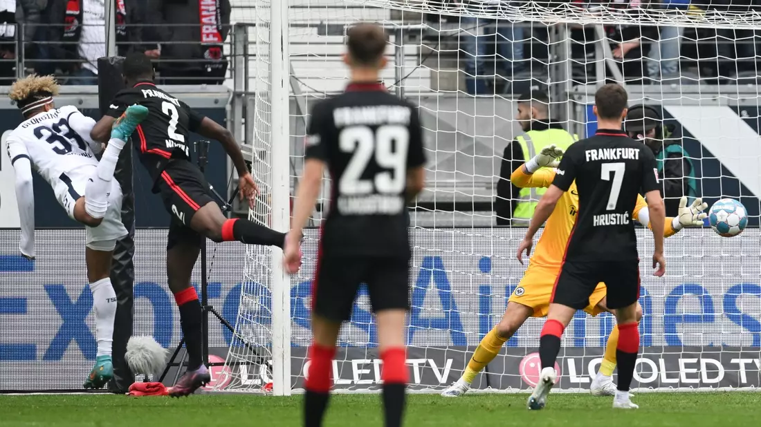 Brachte die Eintracht in Führung: Hugo Ekitiké - Bild: Arne Dedert/dpa