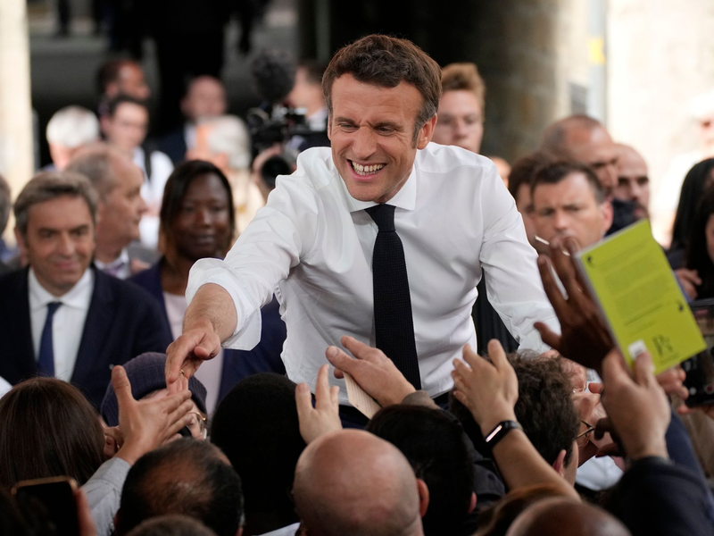 Frankreichs Präsident Emmanuel Macron. - Foto: Christophe Ena/AP/dpa