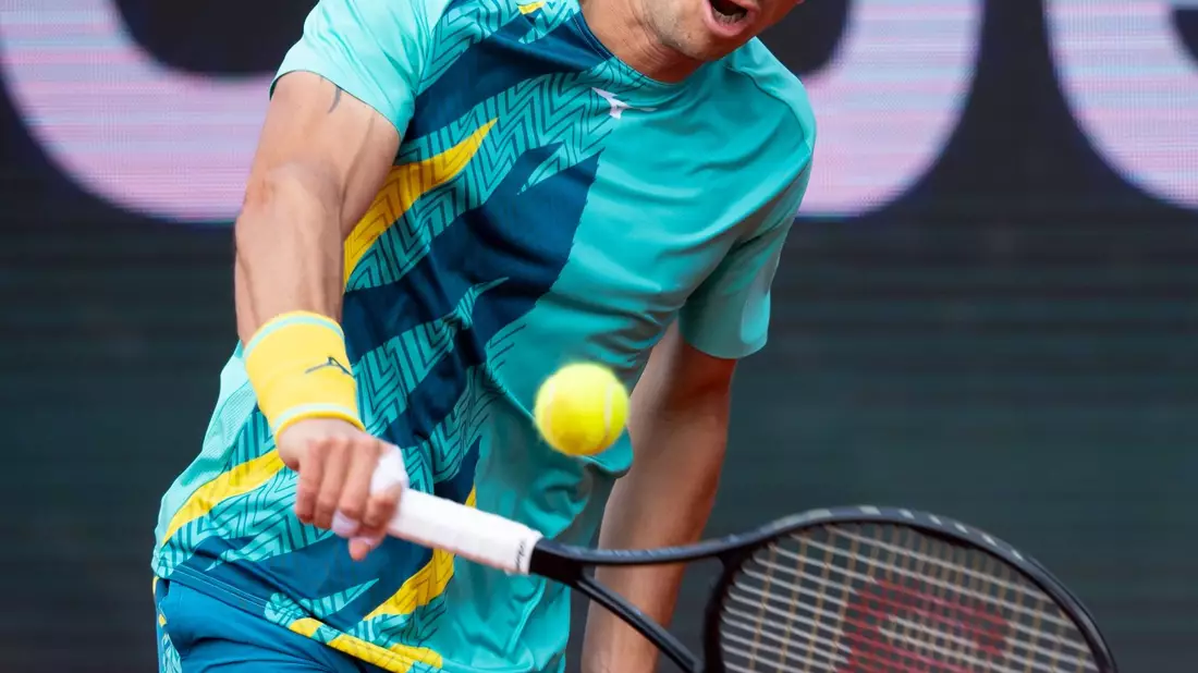 Philipp Kohlschreiber arbeitet als Trainer von Tennis-Talent Justin Engel. - Bild: Sven Hoppe/dpa