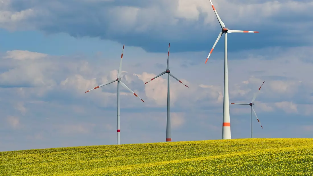 In den ersten neun Monaten des Jahres haben die Behörden bundesweit 976 neue Windräder zugelassen. - Bild: Patrick Pleul/dpa