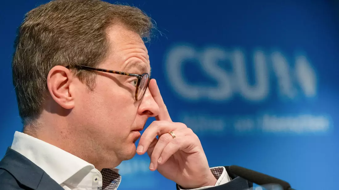 Der Generalsekretär der CSU: Martin Huber. - Bild: Peter Kneffel/dpa