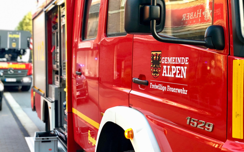 FW Alpen: Ausgelöste Brandmeldeanlage - Foto: presseportal.de