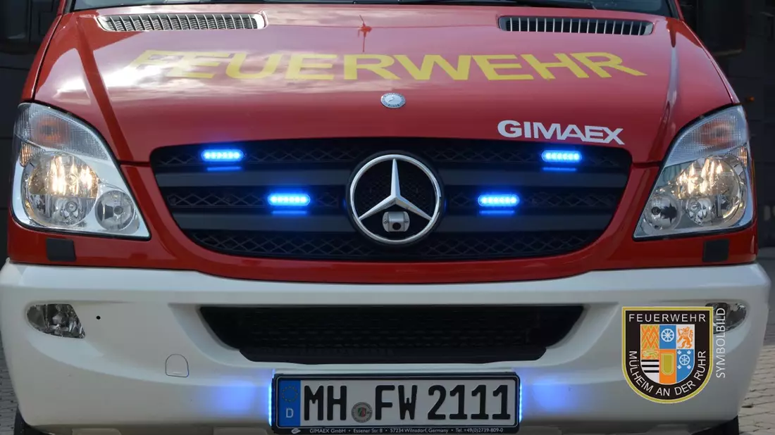 FW-MH: Alleinunfall eines PKW auf der Düsseldorfer Straße - Bild: presseportal.de