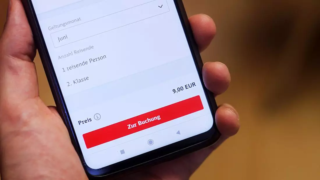 9-Euro-Ticket in der Bahn-App - Bild: ?ber dts Nachrichtenagentur