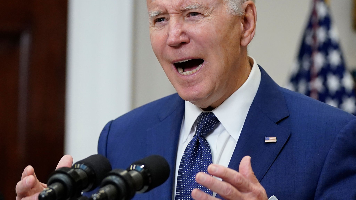 Bei einer Rede in San Francisco an der Westküste bezeichnete Biden den Kremlchef laut mit ihm reisender Pressevertreter als einen «verrückten SOB». - Foto: Manuel Balce Ceneta/AP/dpa