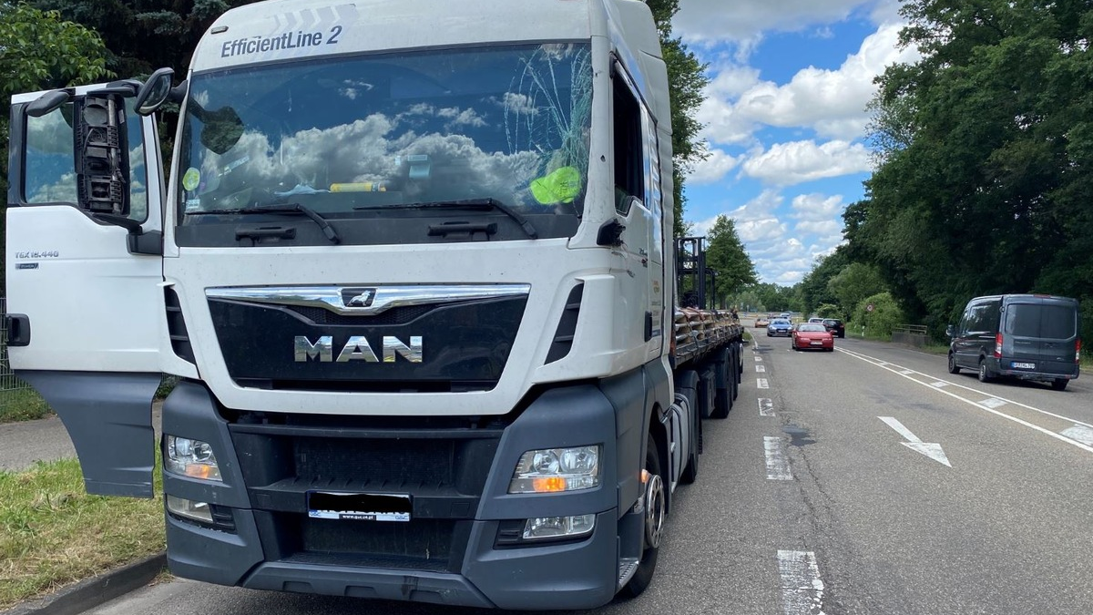 POL-PDLD: Polizeikontrolle auf der B10 bei Landau: Mehrere Verstöße gegen Lkw-Durchfahrtsverbot festgestellt - Foto: presseportal.de