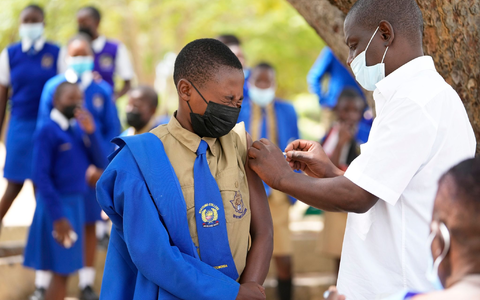 Wahlplakate werben in Simbabwes Hauptstadt Harare für die Kandidaten in der Präsidenten- und Parlamentswahl. Amtsinhaber Emmerson Mnangagwa steht wegen Gängelung der Opposition in der Kritik. - Foto: Tsvangirayi Mukwazhi/AP/dpa