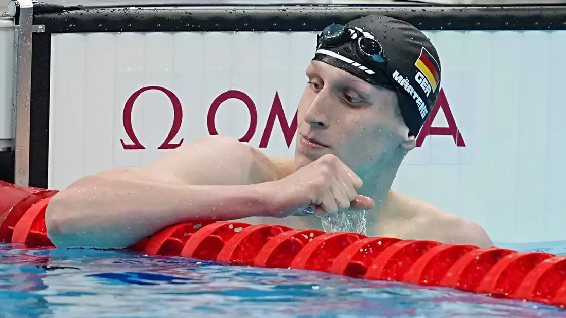 Lukas Märtens schwamm über 400 Meter Freistil knapp am Weltrekord vorbei. - Bild: Michael Kappeler/dpa