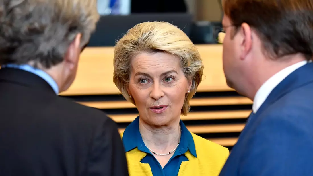 Die Spitzenkandidatin für die Europäische Kommission und derzeitige Präsidentin der Europäischen Kommission, Ursula von der Leyen. - Bild: Geert Vanden Wijngaert/AP/dpa