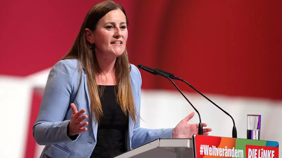 Janine Wissler auf Erfurter Parteitag 2022 - Bild: ?ber dts Nachrichtenagentur