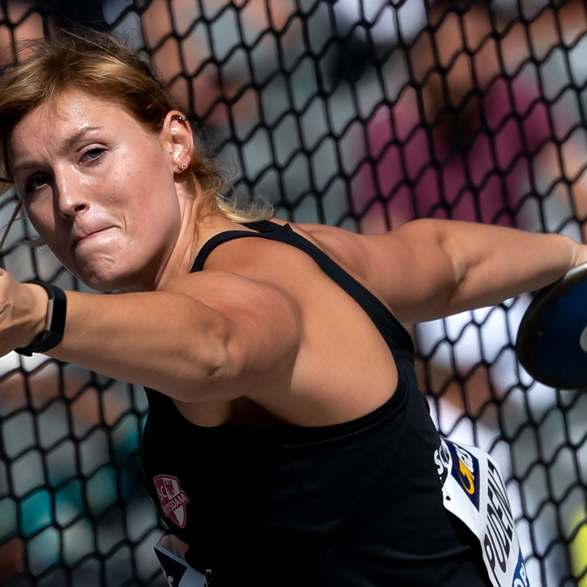 Kristin Pudenz hat beim Dikuswerfen die Medaillenränge verpasst. - Foto: Sven Hoppe/dpa