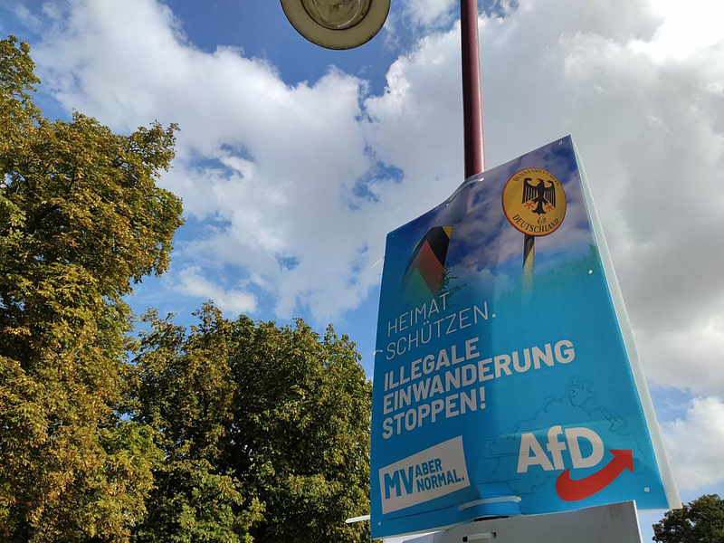 AfD-Plakat zur Landtagswahl Mecklenburg-Vorpommern 2021 - Foto: ?ber dts Nachrichtenagentur