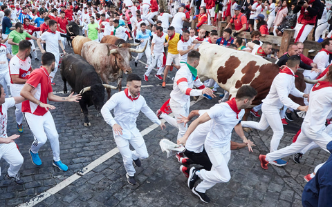 Mit der Explosion eines traditionellen Feuerwerks wird das neuntägige Stadtfest San Fermín mit den berühmten Stierläufen in Pamplona eröffnet. (Archivbild) - Foto: Eduardo Sanz/EUROPA PRESS/dpa