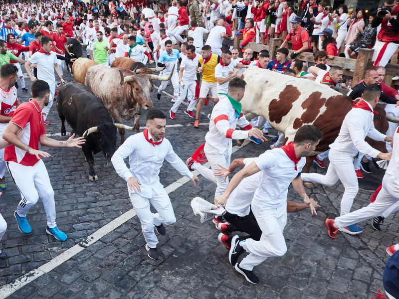 Mit der Explosion eines traditionellen Feuerwerks wird das neuntägige Stadtfest San Fermín mit den berühmten Stierläufen in Pamplona eröffnet. (Archivbild) - Foto: Eduardo Sanz/EUROPA PRESS/dpa