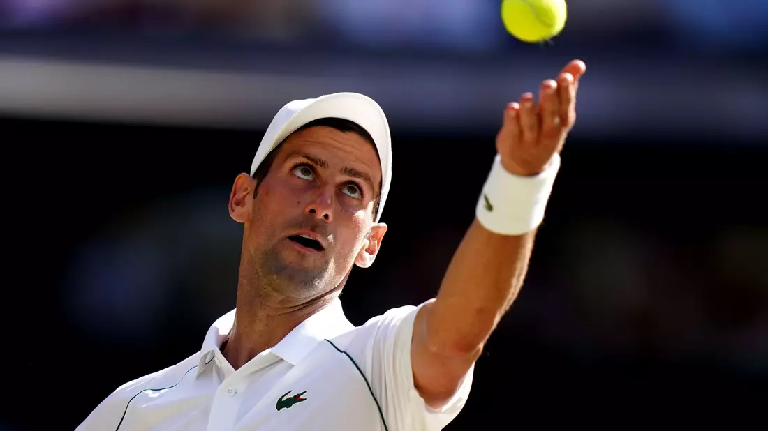 Der Serbe gewann im Viertelfinale gegen den Russen Andrej Rubljow mit 4:6, 6:1, 6:4, 6:3 - Bild: Adam Davy/PA Wire/dpa