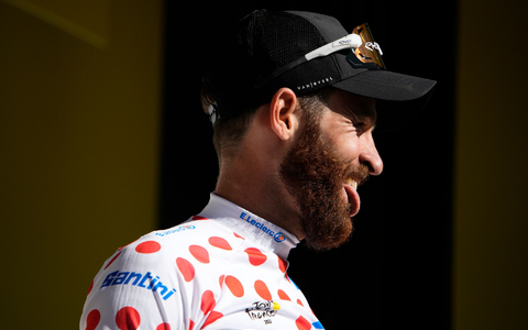 Hat in der Bergwertung noch 46 Punkte Rückstand auf den Slowenen Tadej Pogacar: Simon Geschke. - Foto: Daniel Cole/AP/dpa