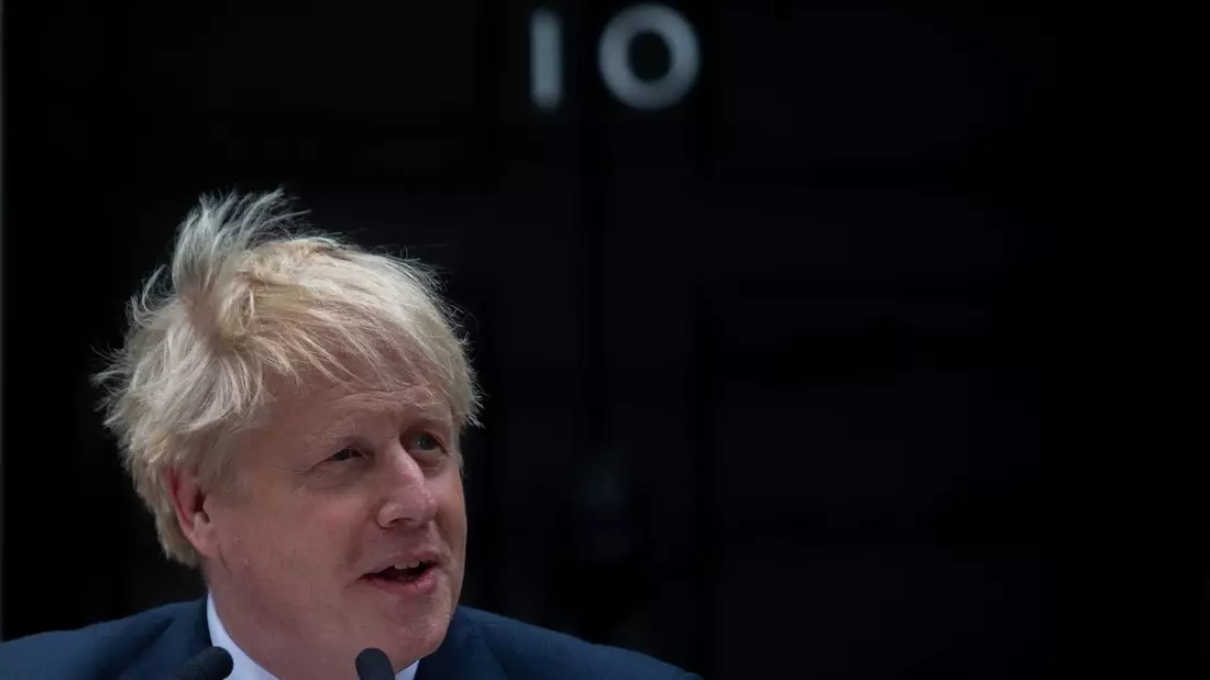 Boris Johnson war 2022 von seinem Posten als Regierungschef zurückgetreten. - Bild: Tayfun Salci/ZUMA Press Wire/dpa