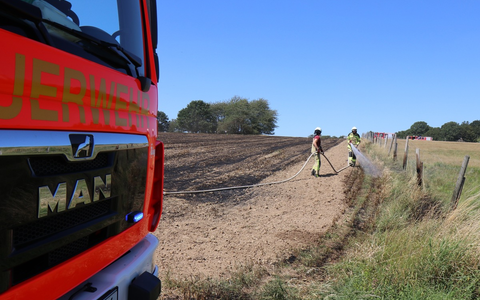 LPI-NDH: Flächenbrände im Kyffhäuserkreis - Foto: presseportal.de