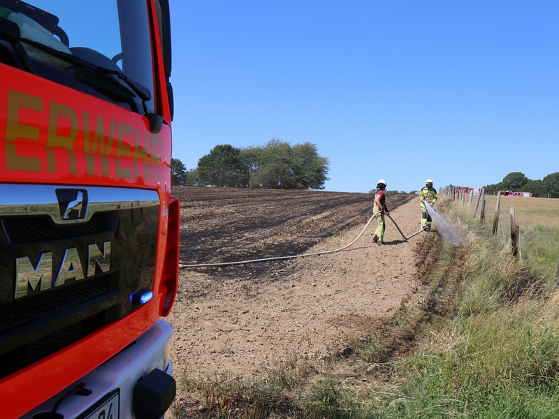 LPI-NDH: Grünfläche in Brand - Zeugen gesucht - Foto: presseportal.de