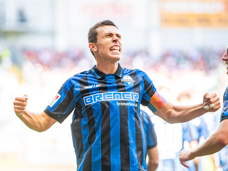 Bilal Hussein traf beim Sieg von Hertha BSC in Paderborn. - Foto: David Inderlied/dpa