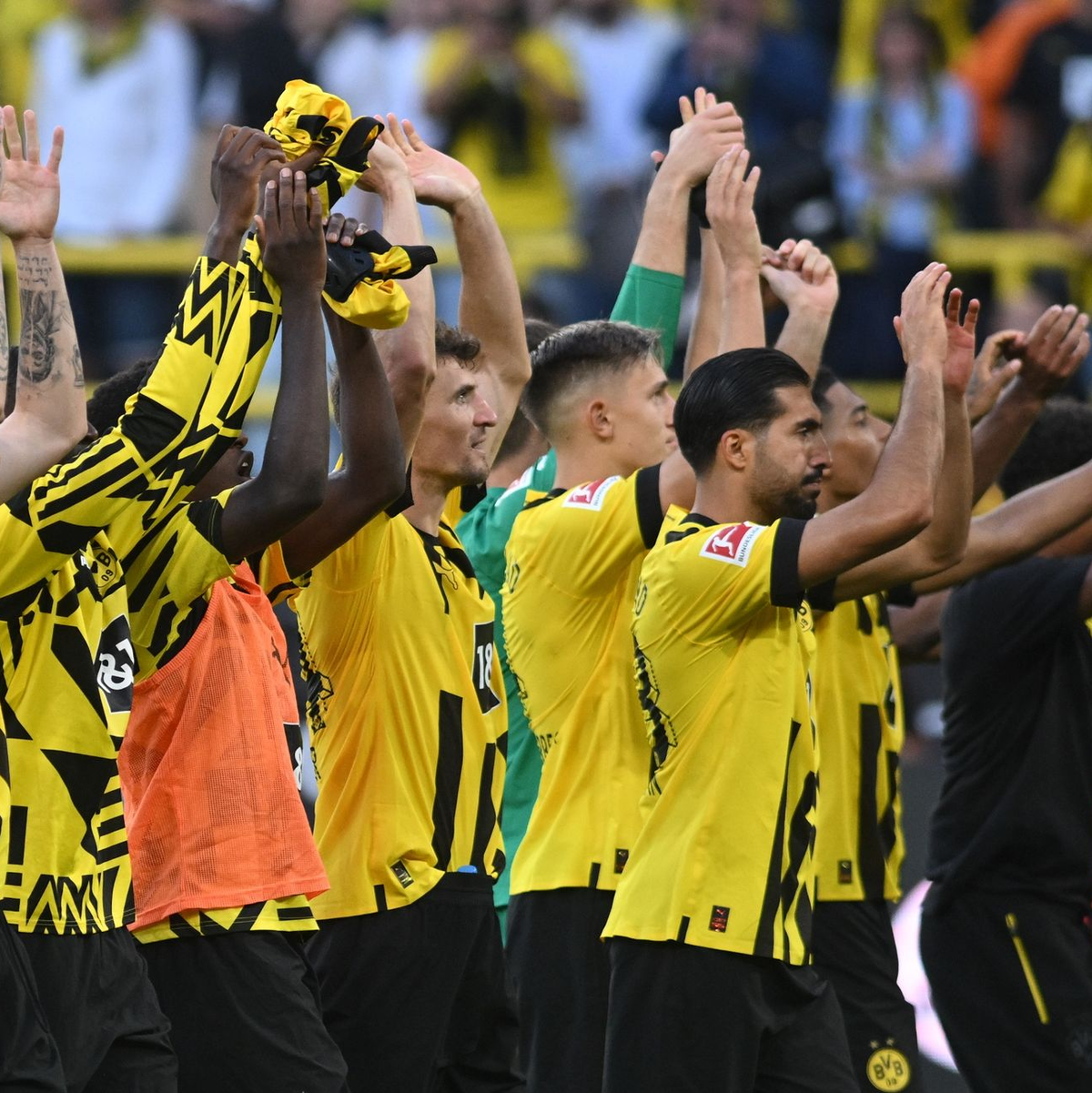 Dortmunds Marco Reus jubelt über seinen Treffer zum 1:0. - Foto: Bernd Thissen/dpa