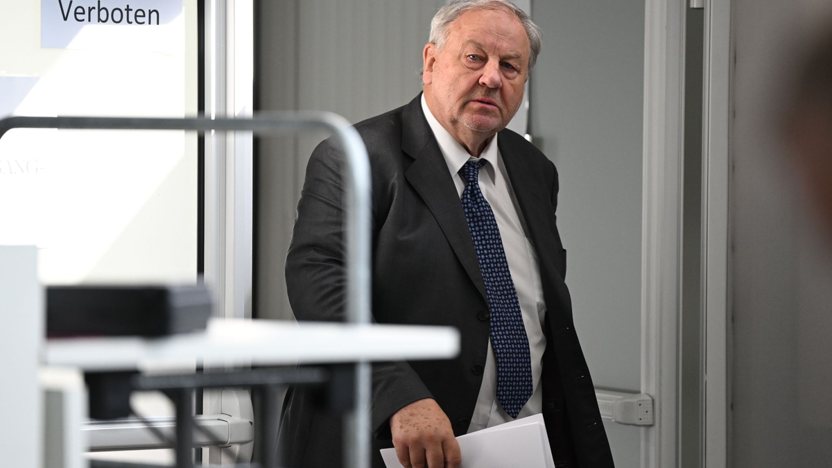 Der Steueranwalt Hanno Berger kommt zum Prozessauftakt in den Gerichtssaal. - Foto: Arne Dedert/dpa