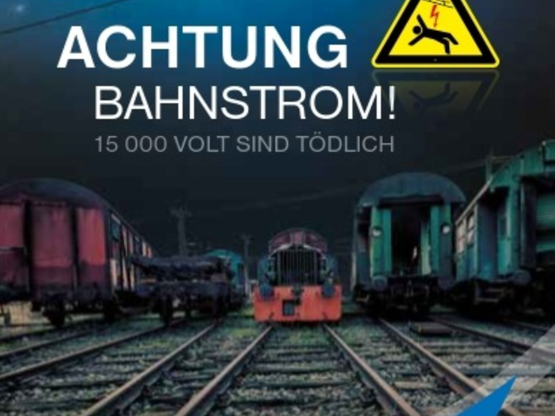 BPOL NRW: Achtung Bahnstrom! Bundespolizei warnt vor Gefahren auf Bahnanlagen! - Foto: presseportal.de