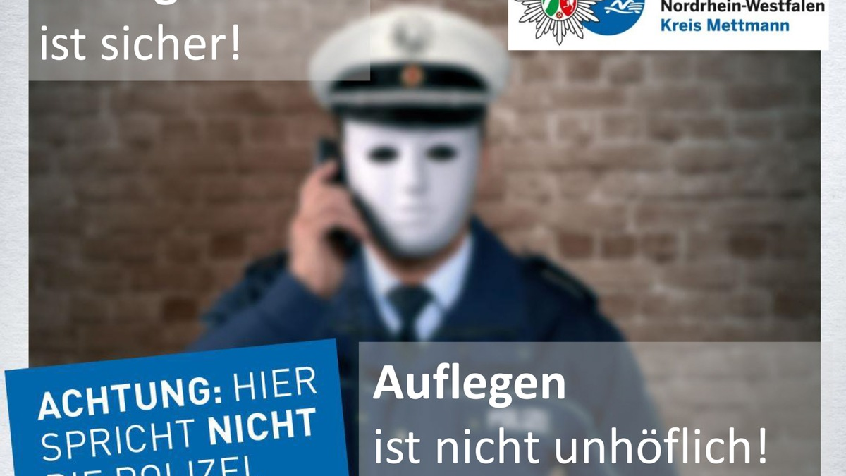 POL-ME: Polizei verhindert Telefonbetrug - Mettmann - 2402097 - Foto: presseportal.de