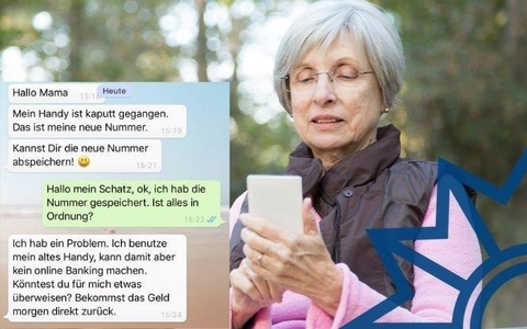 POL-DA: Mörfelden-Walldorf: Hallo Mama und Papa... WhatsApp-Betrug erleichtert 75 Jahre alten Mann um mehr als 4000 Euro - Foto: presseportal.de