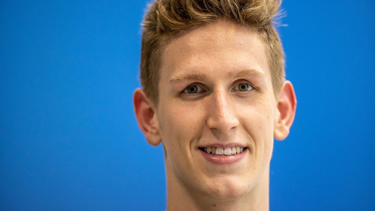 Schlug über 1500 Meter Freistil als Fünfter an: Lukas Märtens. - Foto: Andreas Gora/dpa