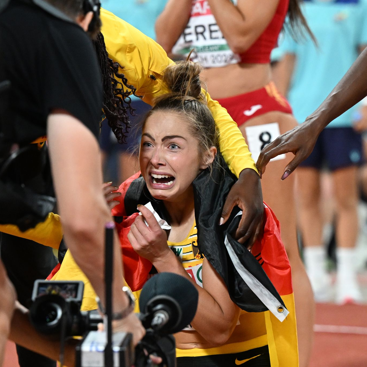 Gina Lückenkemper gewann den 100-Meter-Titel in 11,03 Sekunden. - Foto: Sven Hoppe/dpa