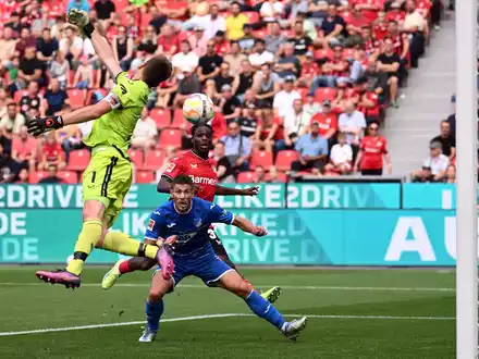 Hoffenheim jubelt über das Tor zum 2:1. - Foto: Federico Gambarini/dpa