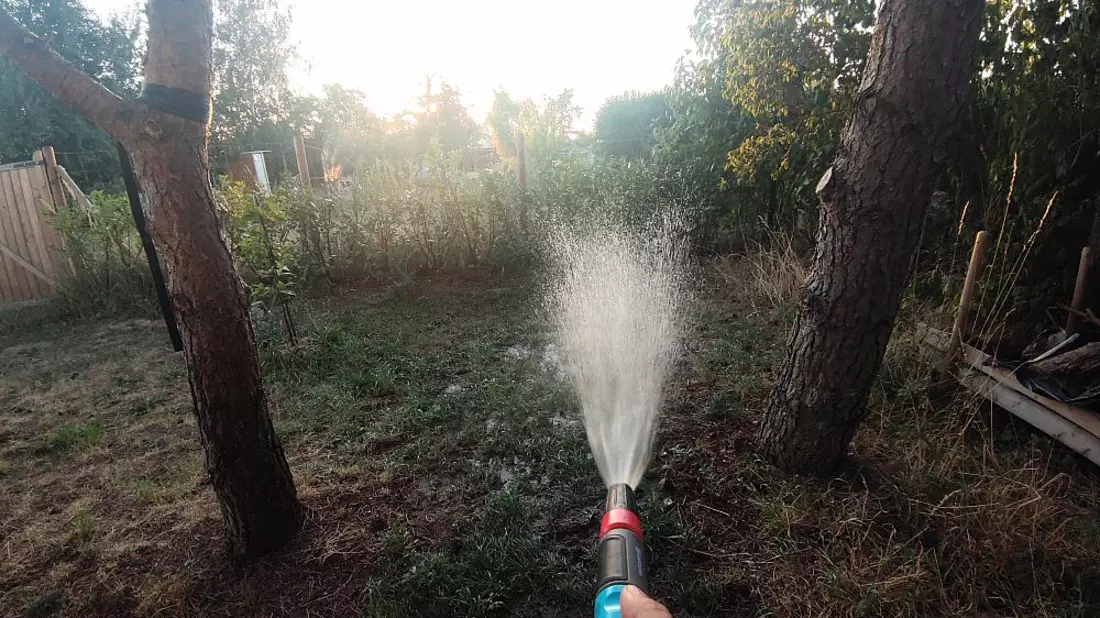 Rasen wird mit Wasser besprengt - Bild: ?ber dts Nachrichtenagentur