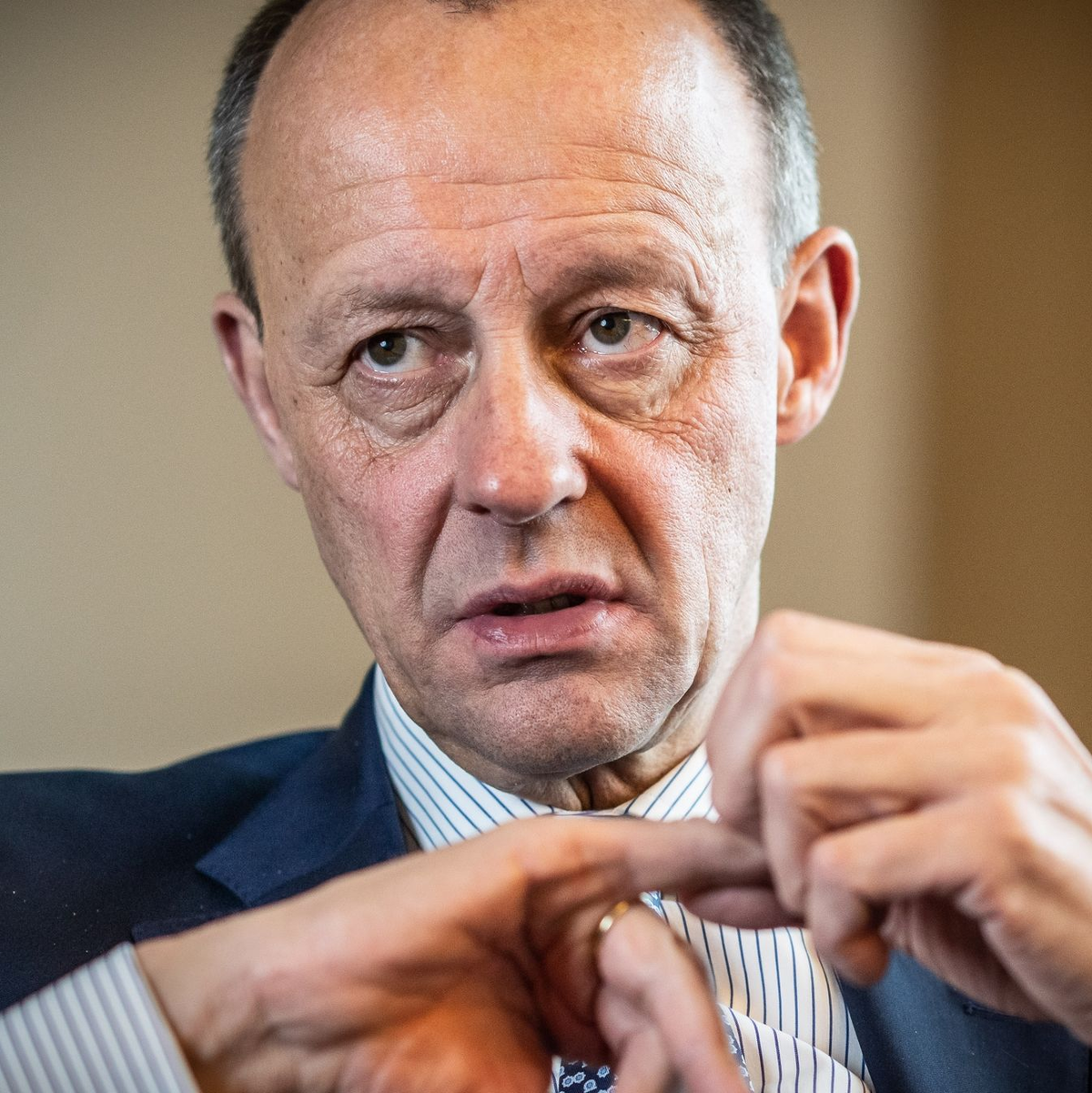 Auch der designierte Bundeskanzler und CDU-Chef Friedrich Merz nahm an dem Parteitag teil. (Archivbild) - Foto: Michael Kappeler/dpa