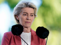EU-Kommissionspräsidentin Ursula von der Leyen agiert als Taufpatin. - Foto: Mads Claus Rasmussen/Ritzau Scanpix Foto/AP/dpa