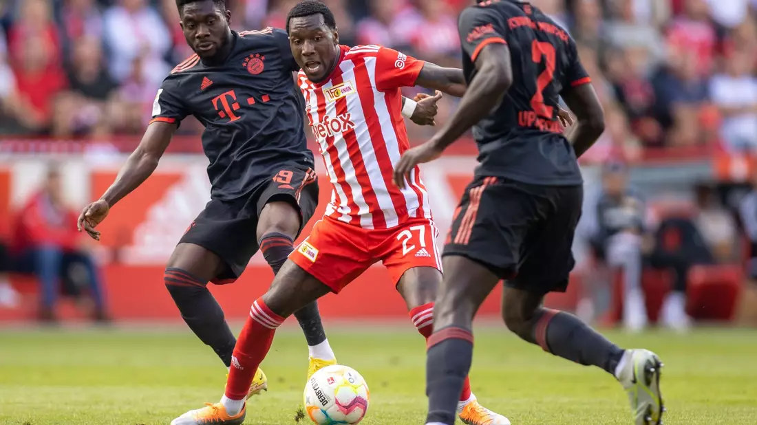 Der FC Bayern München fertigte den 1. FC Union Berlin in der Alten Försterei mit 5:1 ab. - Bild: Andreas Gora/dpa