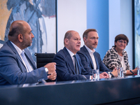 82 Prozent der Menschen in Deutschland sind einer aktuellen Umfrage zufolge nicht zufrieden mit der Arbeit der Ampel-Koalition. - Foto: Michael Kappeler/dpa