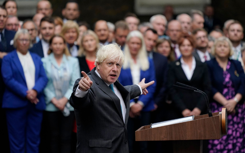 Hatte immer wieder angegeben, es habe keine illegalen Lockdown-Partys in seinem Regierungssitz gegeben: Boris Johnson. - Foto: Alberto Pezzali/AP/dpa Hatte immer wieder angegeben, es habe keine illegalen Lockdown-Partys in seinem Regierungssitz gegeben: Boris Johnson. - Foto: Alberto Pezzali/AP/dpa
