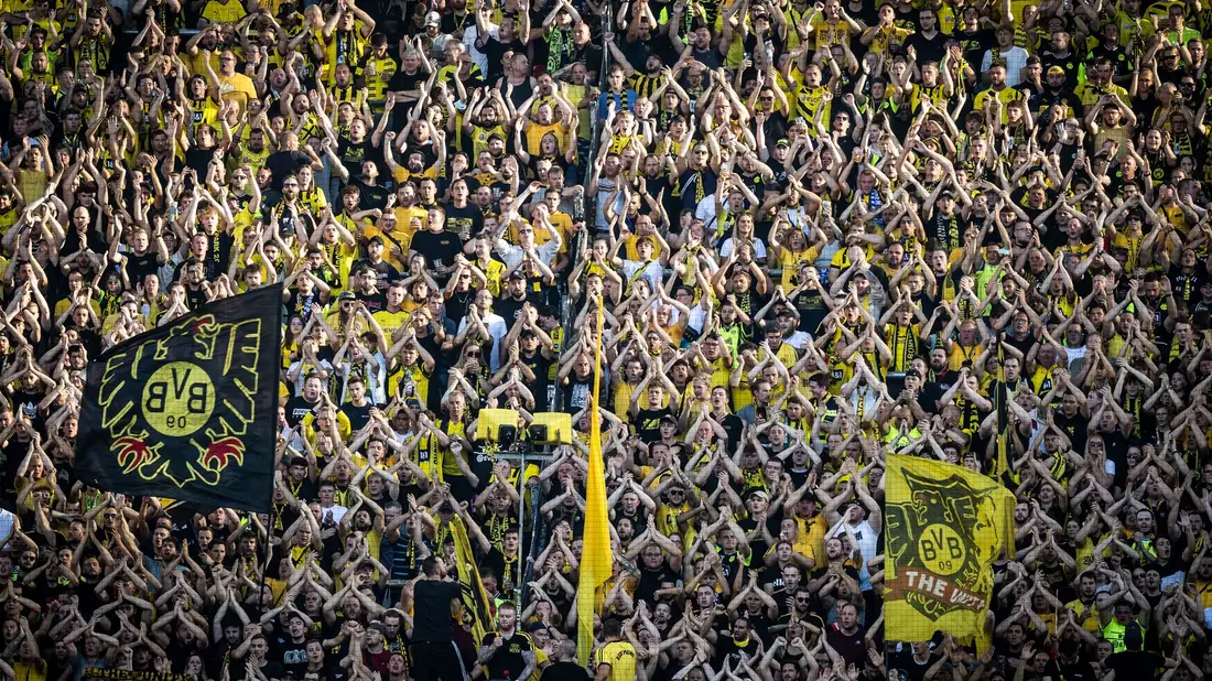 Dortmunds Fans demonstrieren gegen Investoren in der DFL. - Bild: Bernd Thissen/dpa