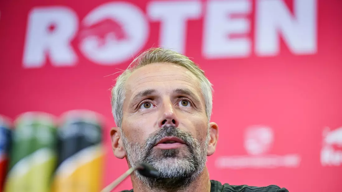 Fordert die Bayern im Supercup: Leipzig-Coach Marco Rose. - Bild: Jan Woitas/dpa