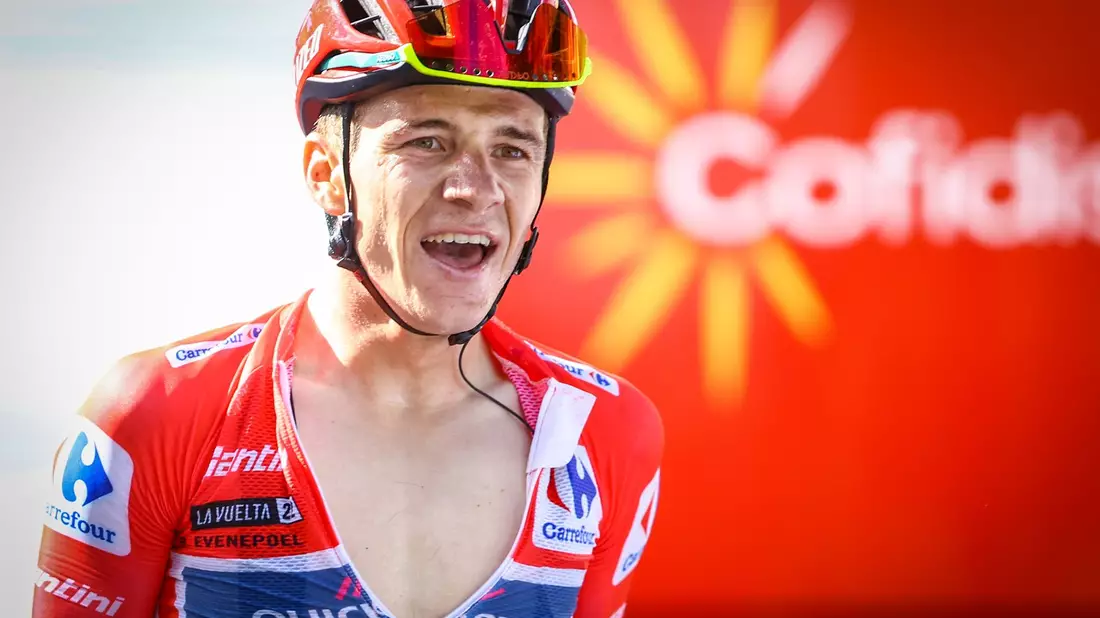 Remco Evenepoel (3.v.r) konnte seinen WM-Titel in Glasgow nicht verteidigen. - Bild: David Pintens/BELGA/dpa
