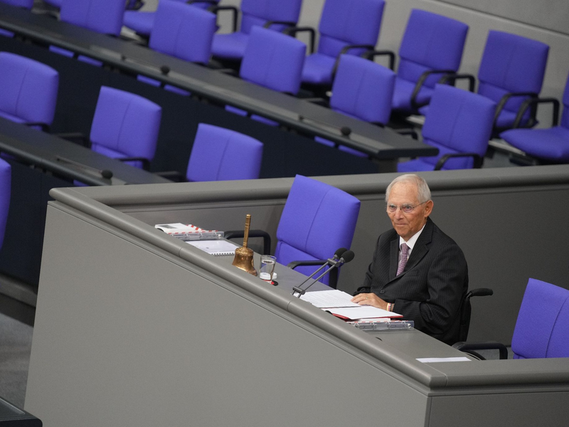 Der damalige Bundesfinanzminister Wolfgang Schäuble (CDU) im Jahr 2017. - Foto: Kay Nietfeld/dpa